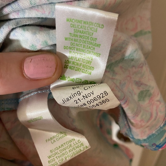 Lilly Pulitzer Floral Pink and Green Dress - Picture 7 of 7